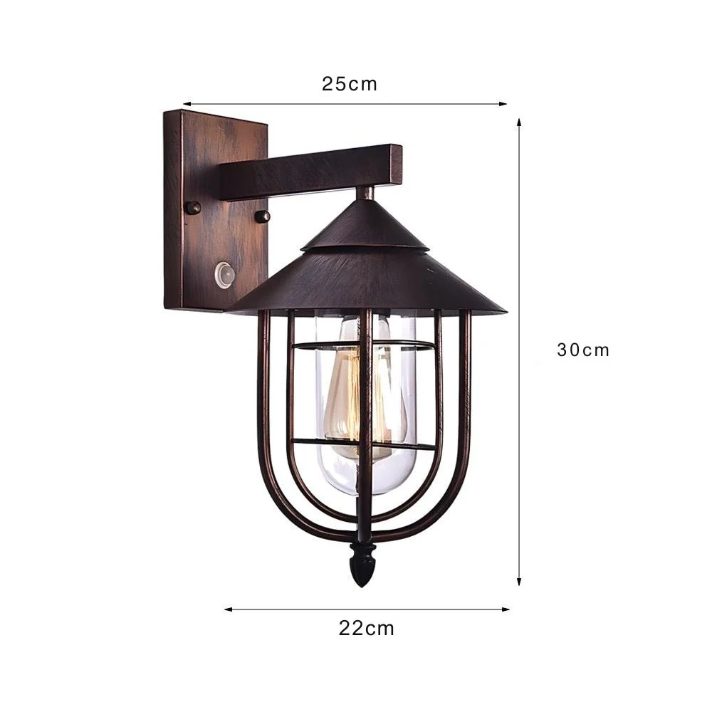 Sheridan Retro Sensor Glass Modern Outdoor Wall Lights - Image 5