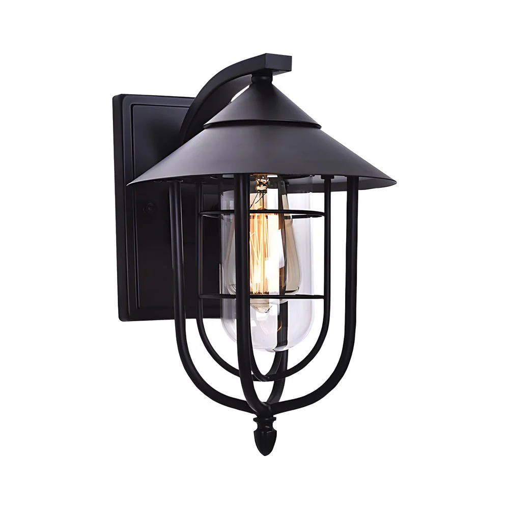 Sheridan Retro Sensor Glass Modern Outdoor Wall Lights - Image 6