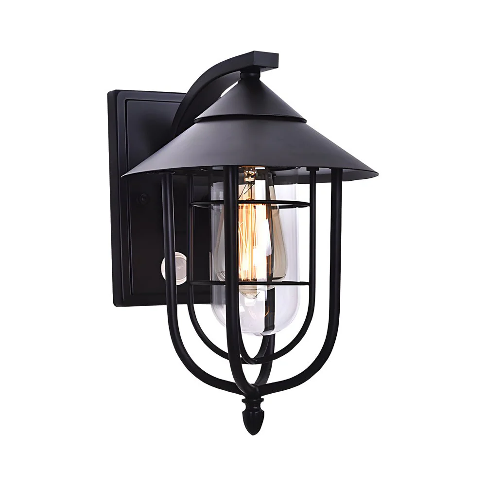 Sheridan Retro Sensor Glass Modern Outdoor Wall Lights - Image 7