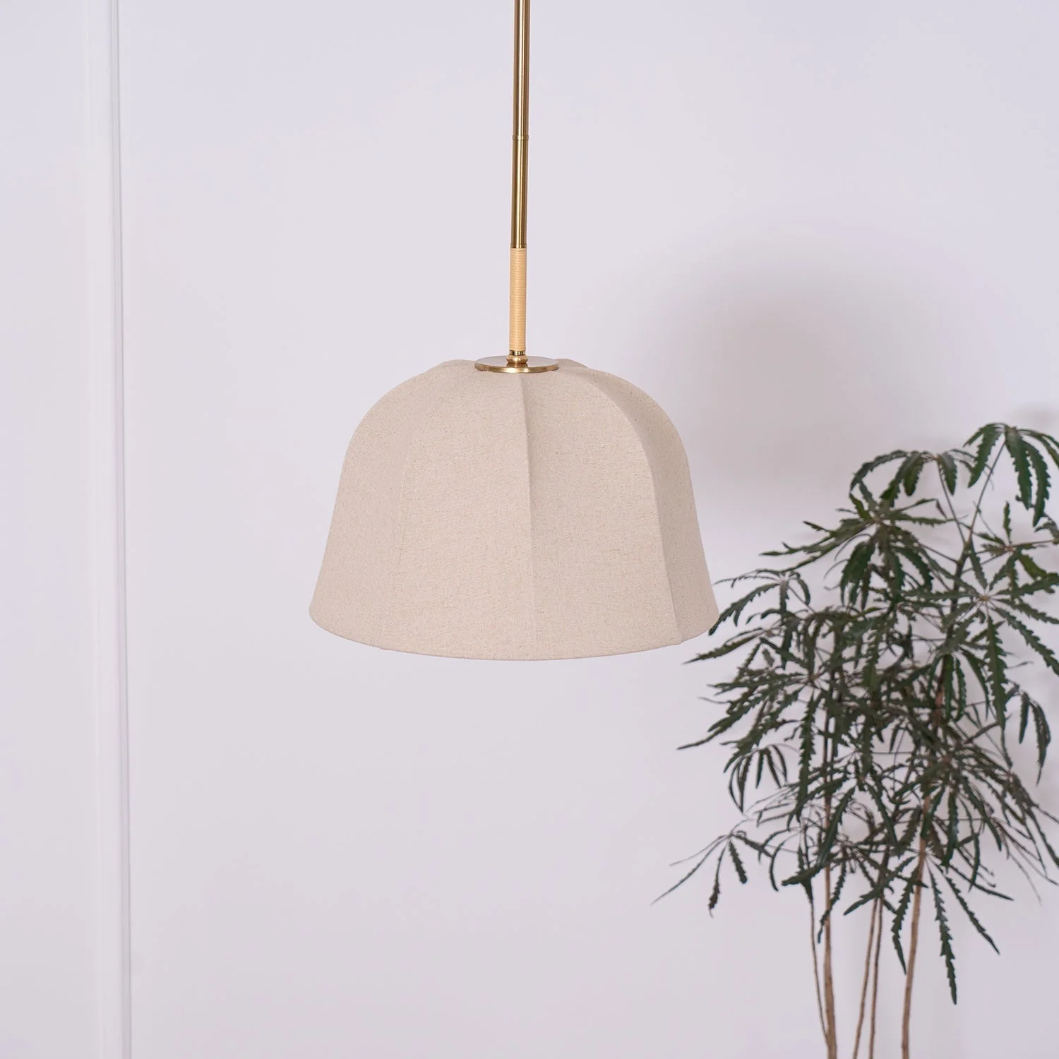 Fiora Vintage Fabric Pendant Lamp - Image 15