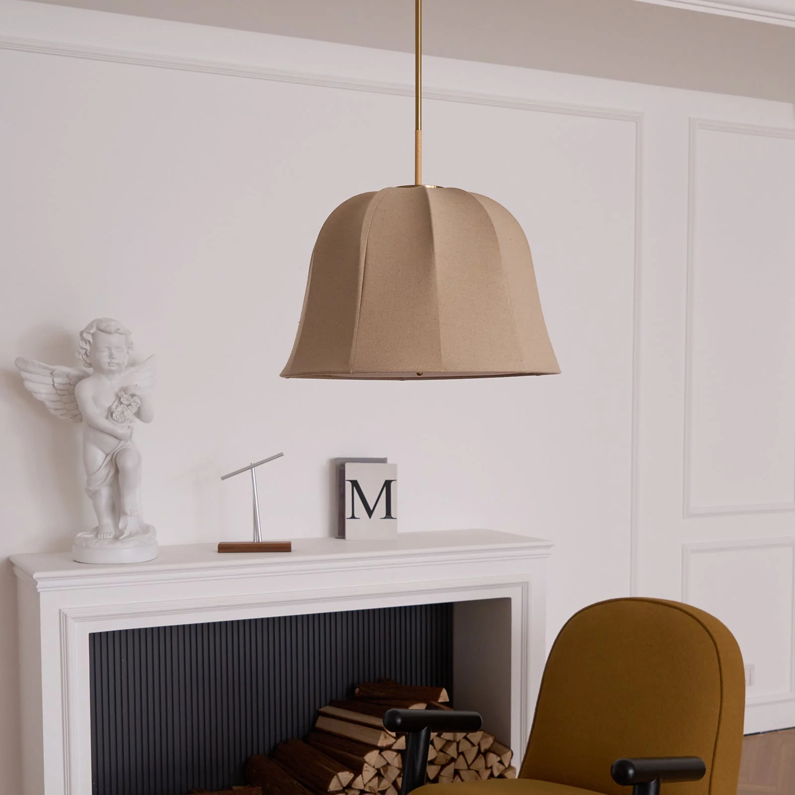 Fiora Vintage Fabric Pendant Lamp - Image 16