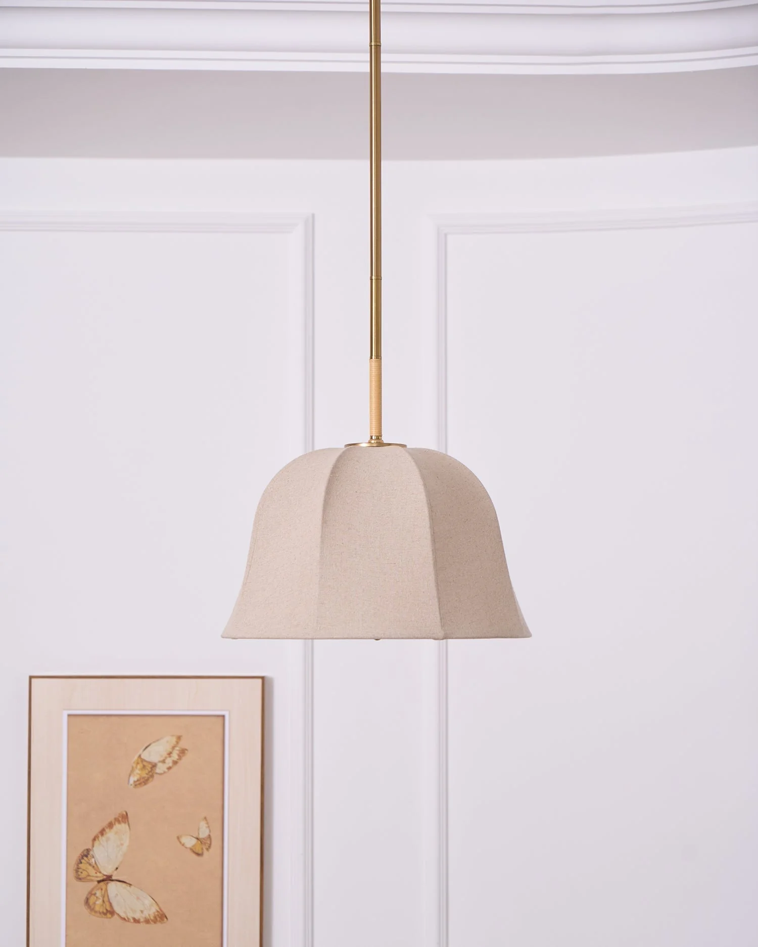 Fiora Vintage Fabric Pendant Lamp - Image 17