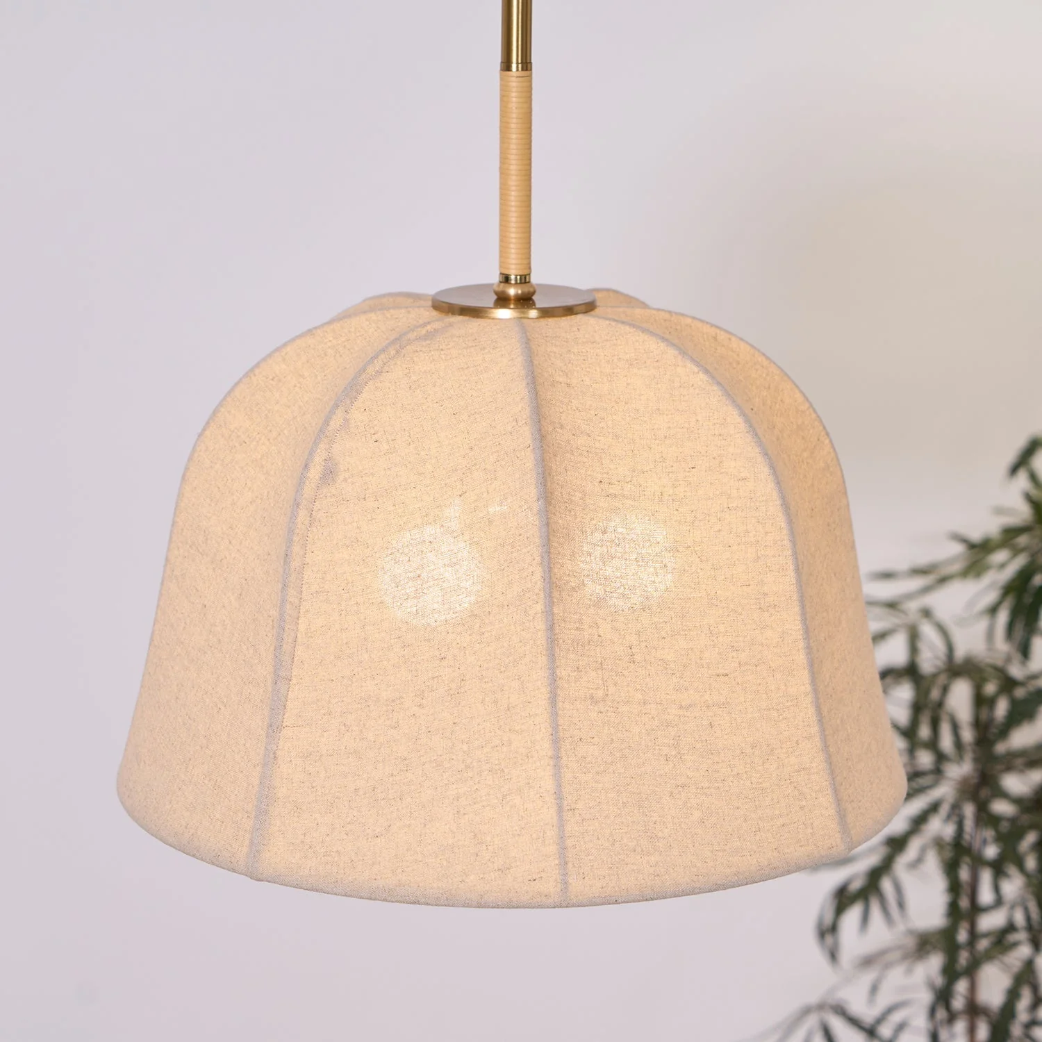Fiora Vintage Fabric Pendant Lamp - Image 30
