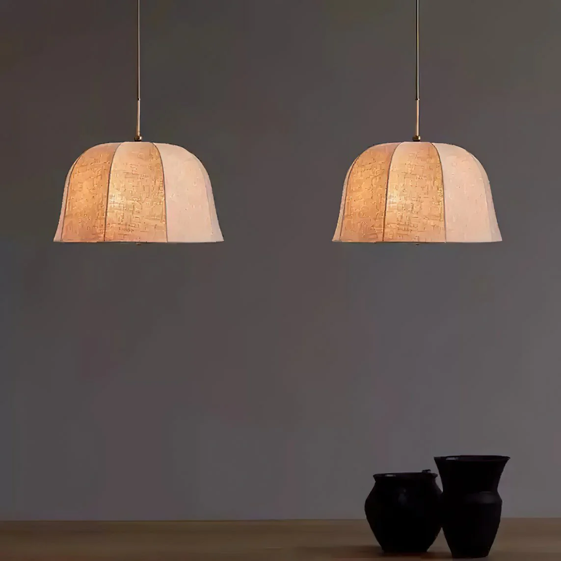 Fiora Vintage Fabric Pendant Lamp - Image 37