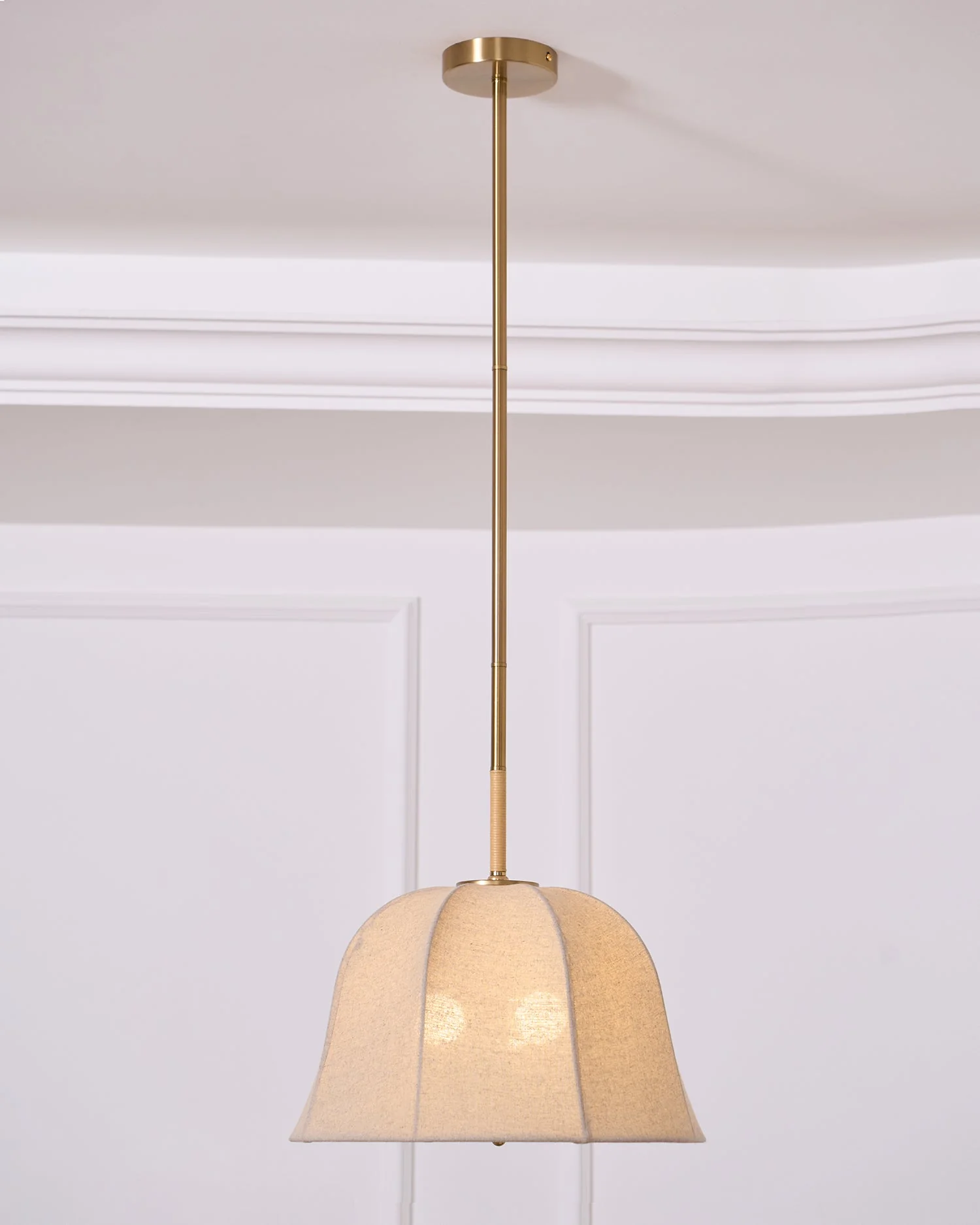 Fiora Vintage Fabric Pendant Lamp - Image 38