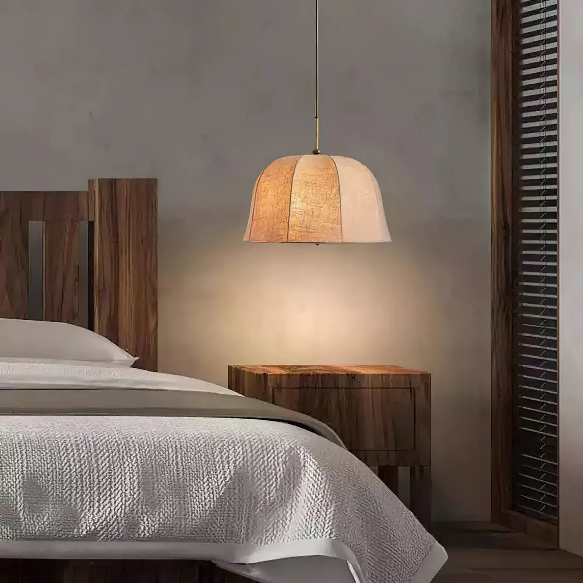 Fiora Vintage Fabric Pendant Lamp - Image 39