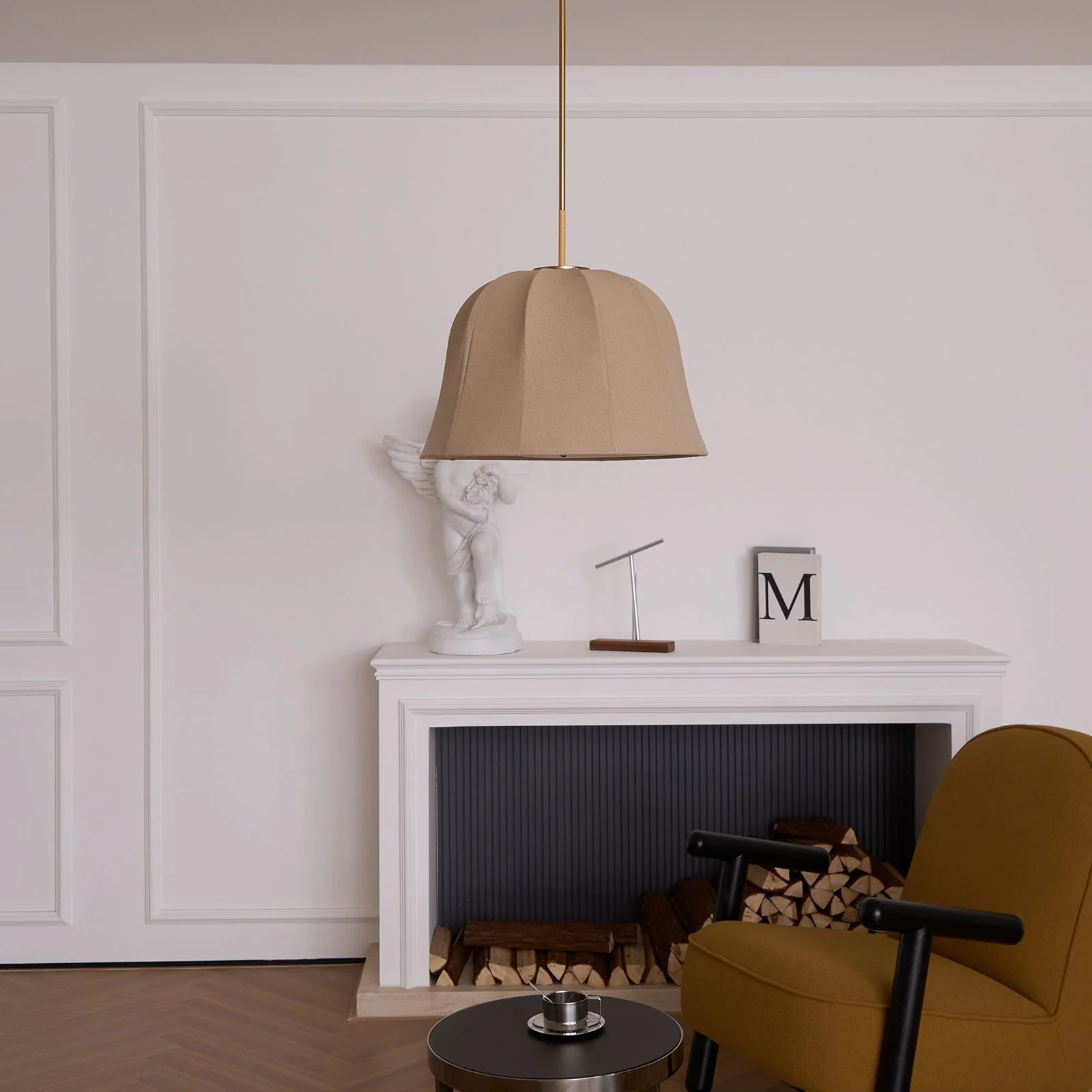 Fiora Vintage Fabric Pendant Lamp - Image 43