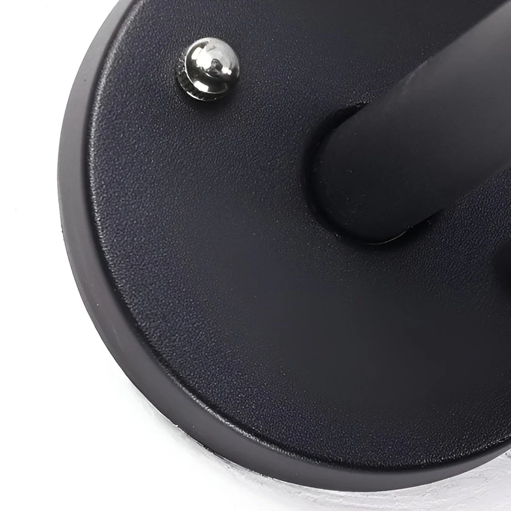 Silver Round LED Modern Outdoor Wall Lamp - Image 2