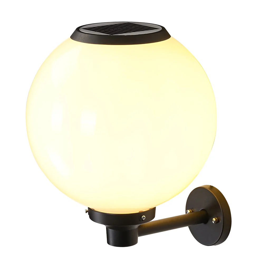 Silver Round LED Modern Outdoor Wall Lamp - Image 4