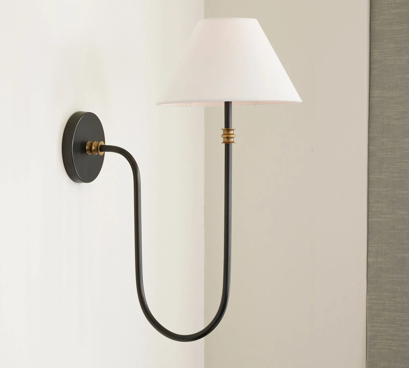 Silvery Vintage Industrial Fabric Wall Light - Image 48
