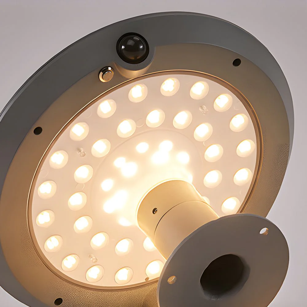 Vanda Simple Round LED Solar LED Outdoor Post Light - Image 5