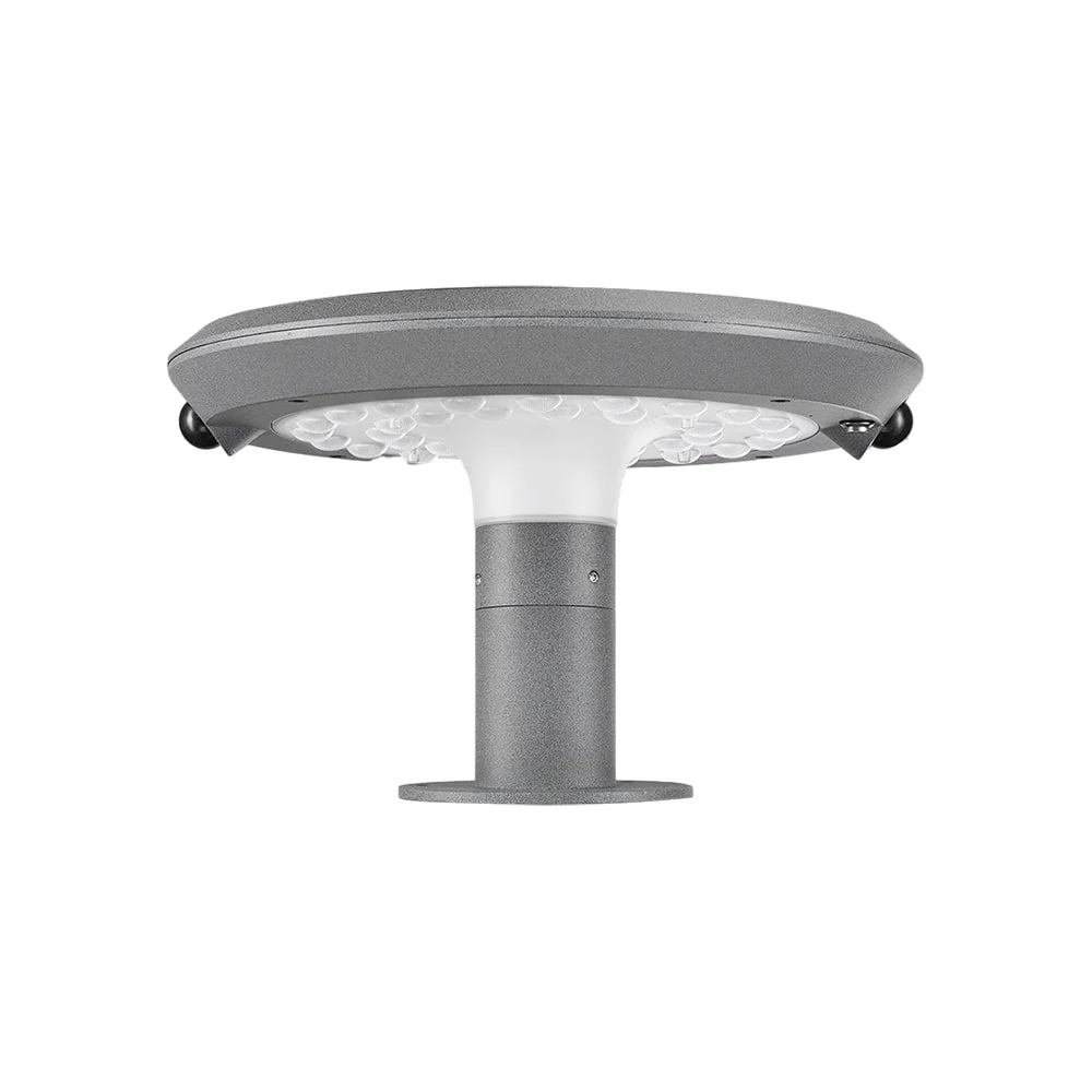 Vanda Simple Round LED Solar LED Outdoor Post Light - Image 6