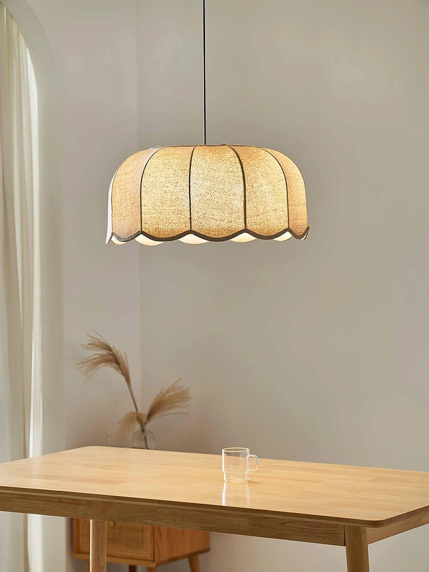 Solacen Fabric Rustic Pendant Lamp - Image 15