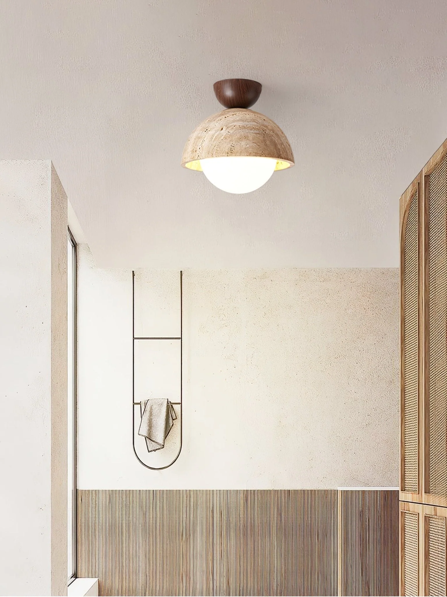 Solana Travertine Ceiling Light - Image 12