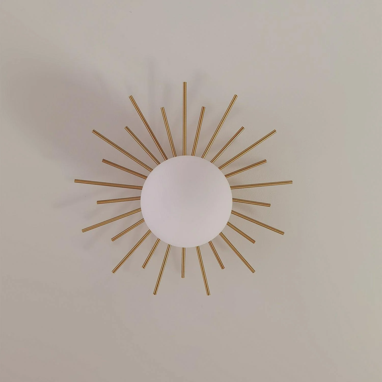 Solara Ceiling Lamp Brass Starburst Glam Modern - Image 2