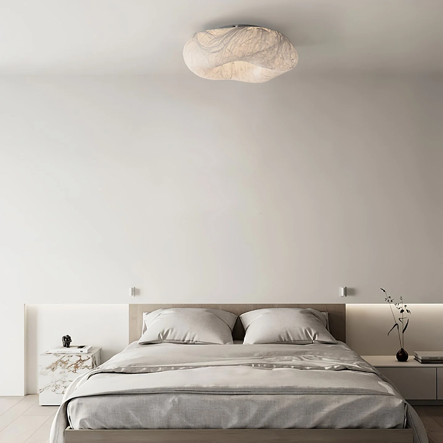 Solara Ceiling Lamp Cloud Shape Silk Elegant - Image 33