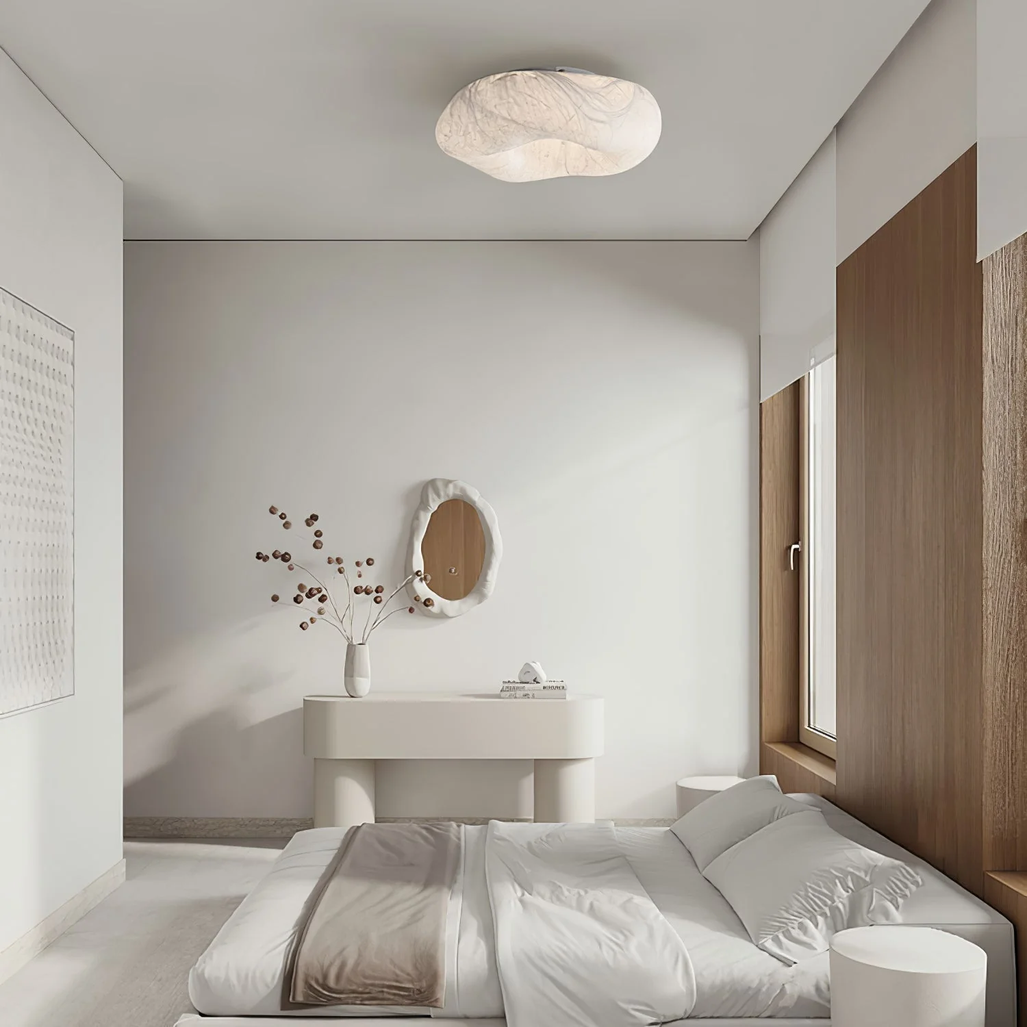 Solara Ceiling Lamp Cloud Shape Silk Elegant - Image 37