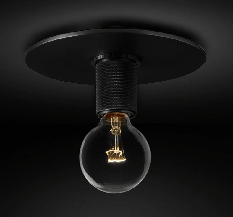 Solara Ceiling Lamp Cone Glass Brass Minimalist Industrial - Image 15
