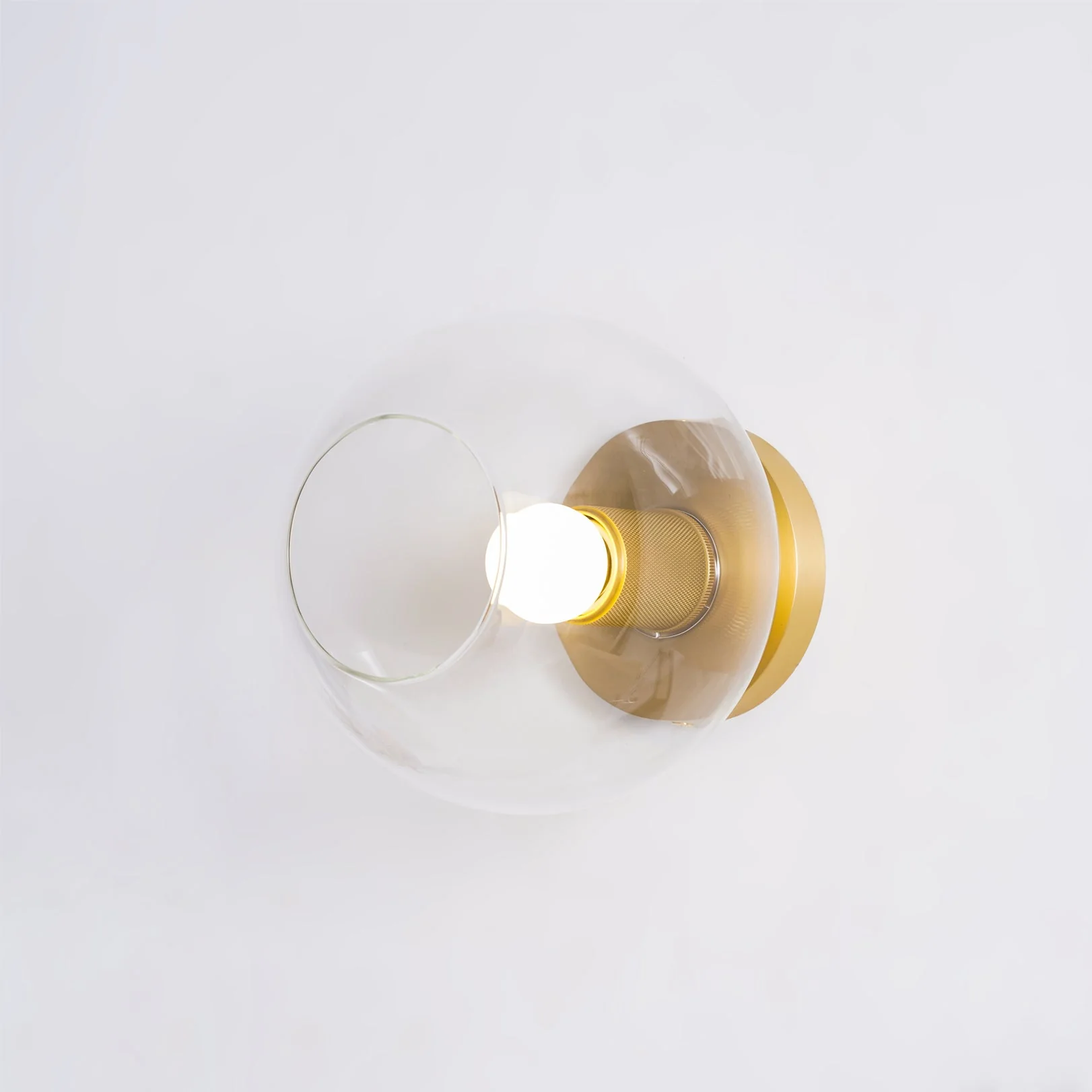 Solara Ceiling Lamp Cone Glass Brass Minimalist Industrial - Image 27