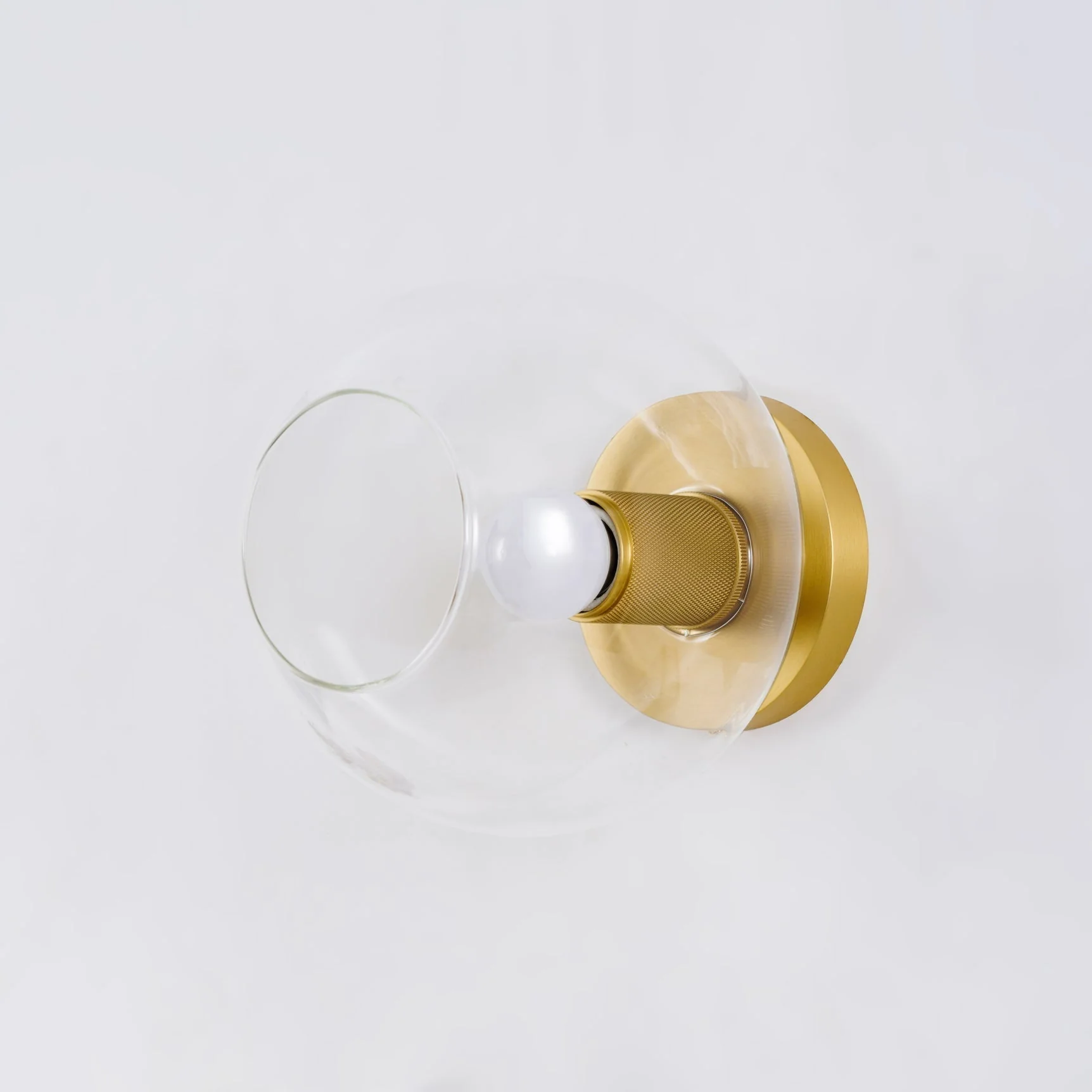 Solara Ceiling Lamp Cone Glass Brass Minimalist Industrial - Image 29