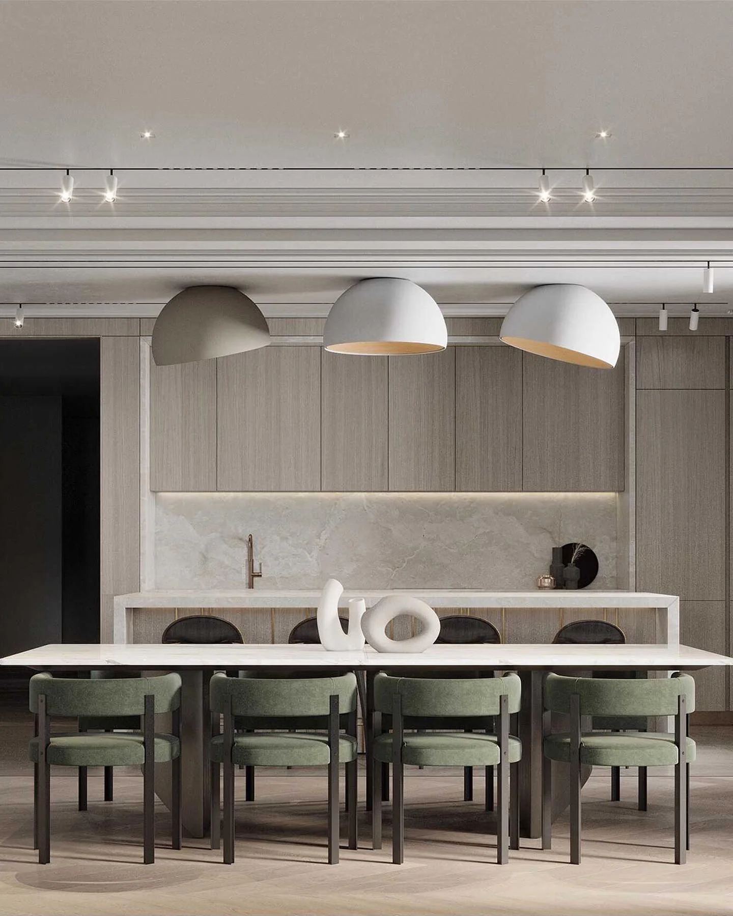 Solara Ceiling Lamp Dome Wood Minimalist - Image 14