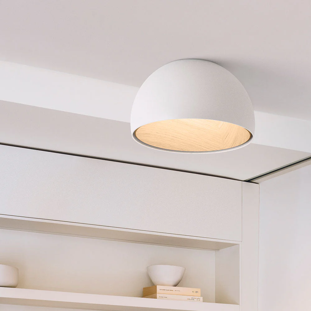 Solara Ceiling Lamp Dome Wood Minimalist - Image 15