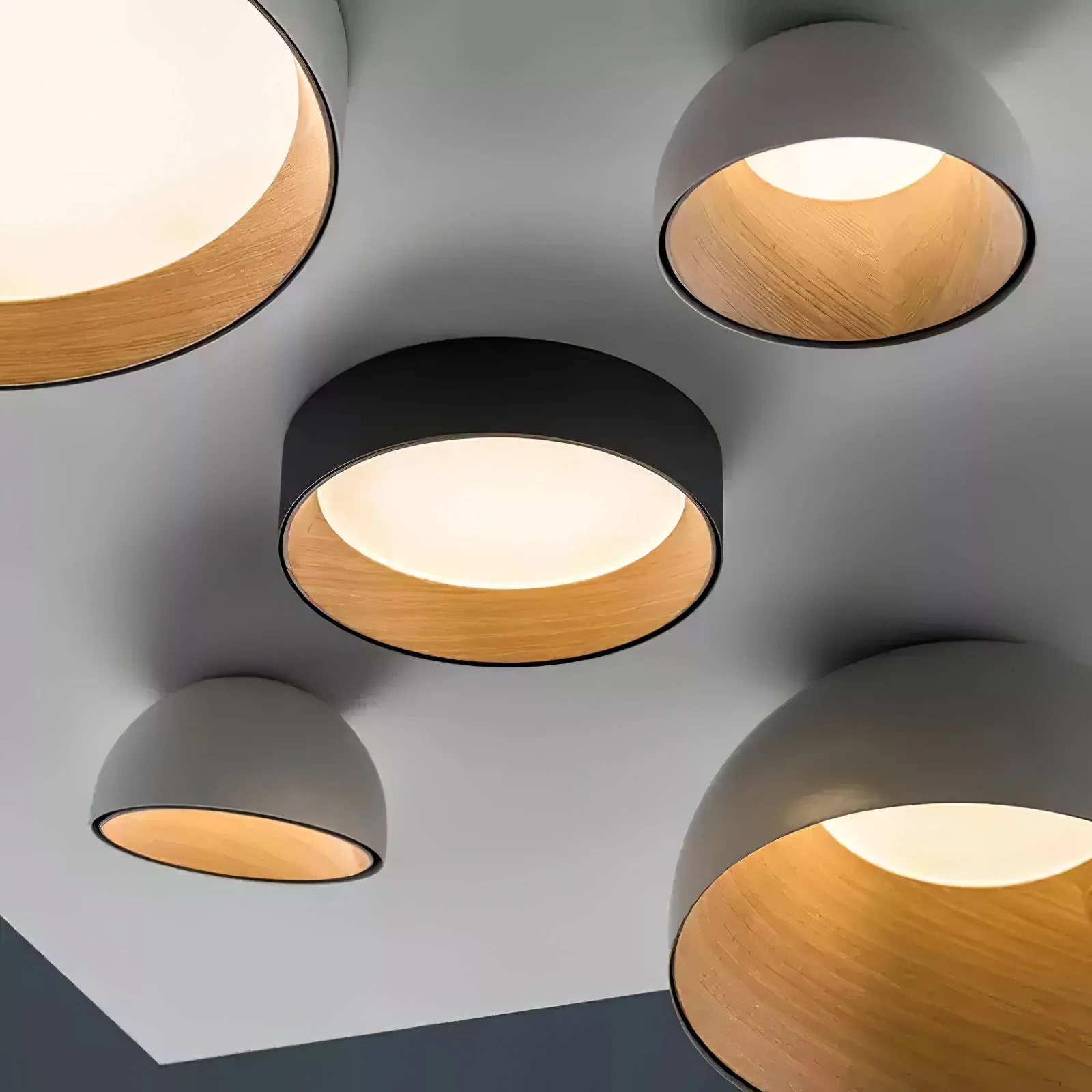 Solara Ceiling Lamp Dome Wood Minimalist - Image 17