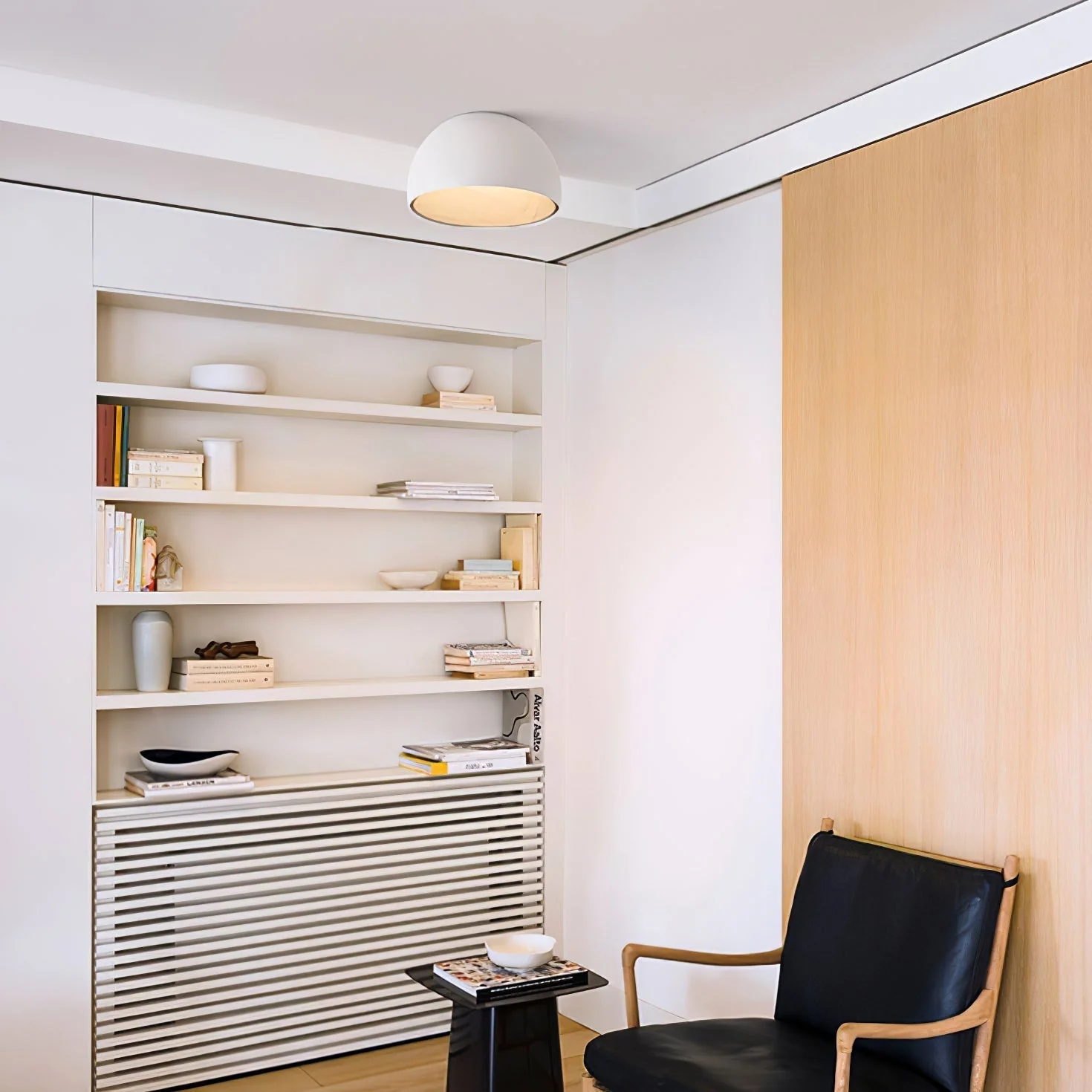 Solara Ceiling Lamp Dome Wood Minimalist - Image 19