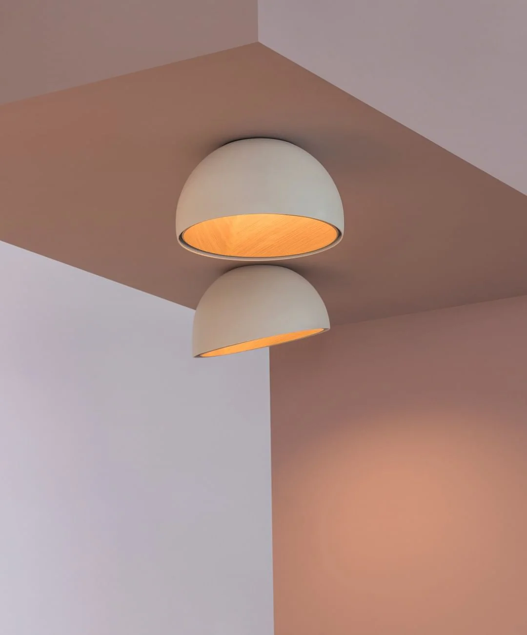 Solara Ceiling Lamp Dome Wood Minimalist - Image 29