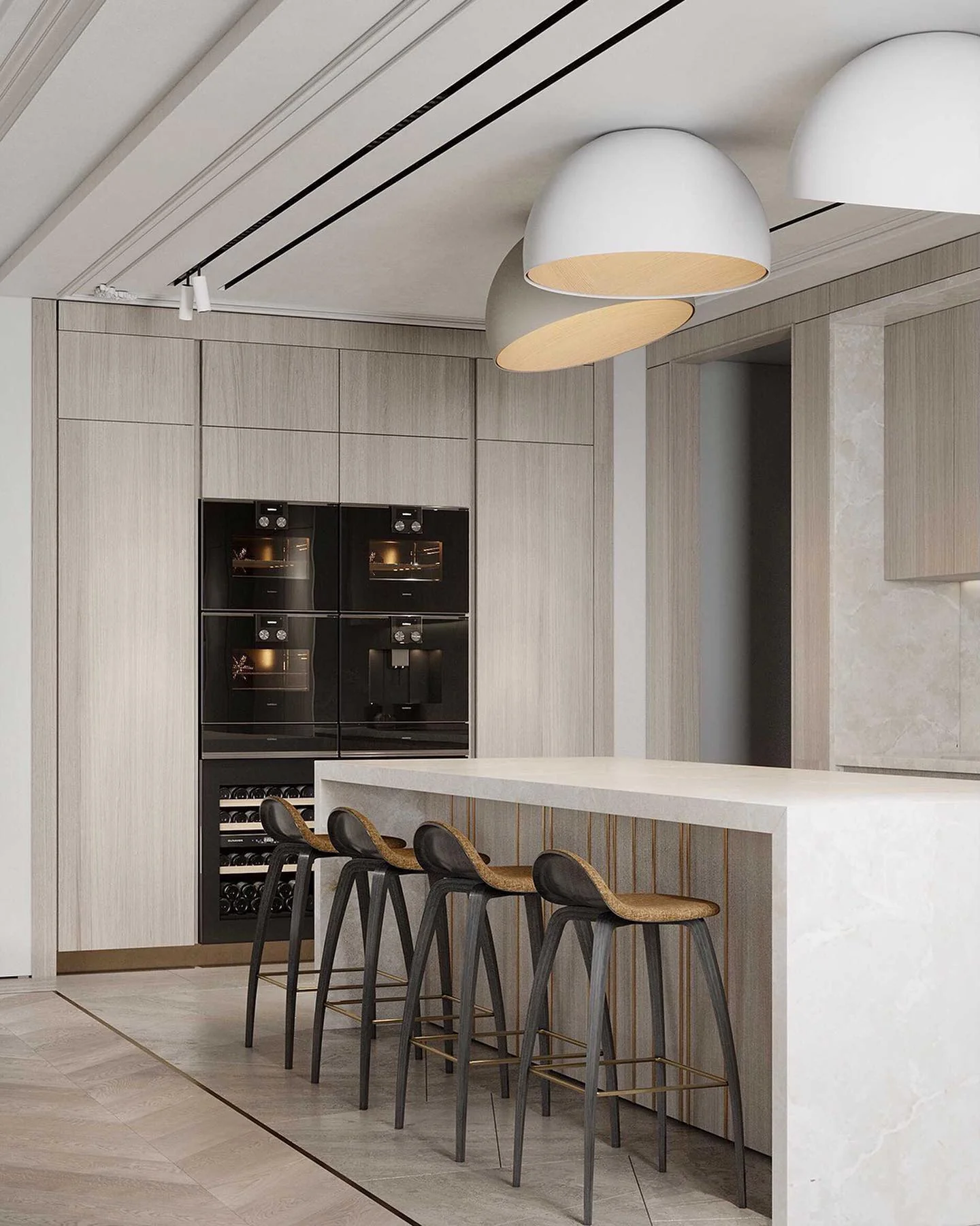 Solara Ceiling Lamp Dome Wood Minimalist - Image 30