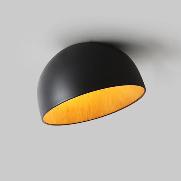 Solara Ceiling Lamp Dome Wood Minimalist - Image 43