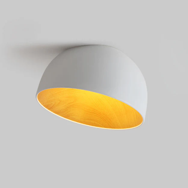 Solara Ceiling Lamp Dome Wood Minimalist - Image 49
