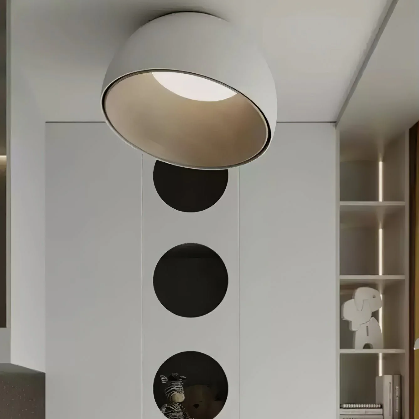 Solara Ceiling Lamp Dome Wood Minimalist - Image 51