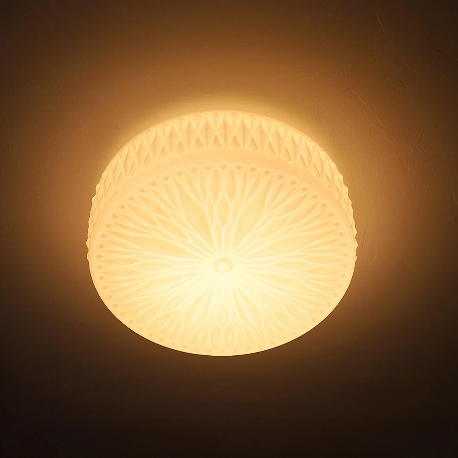 Solara Ceiling Lamp Glass Shade and Modern Mooncake - Image 10