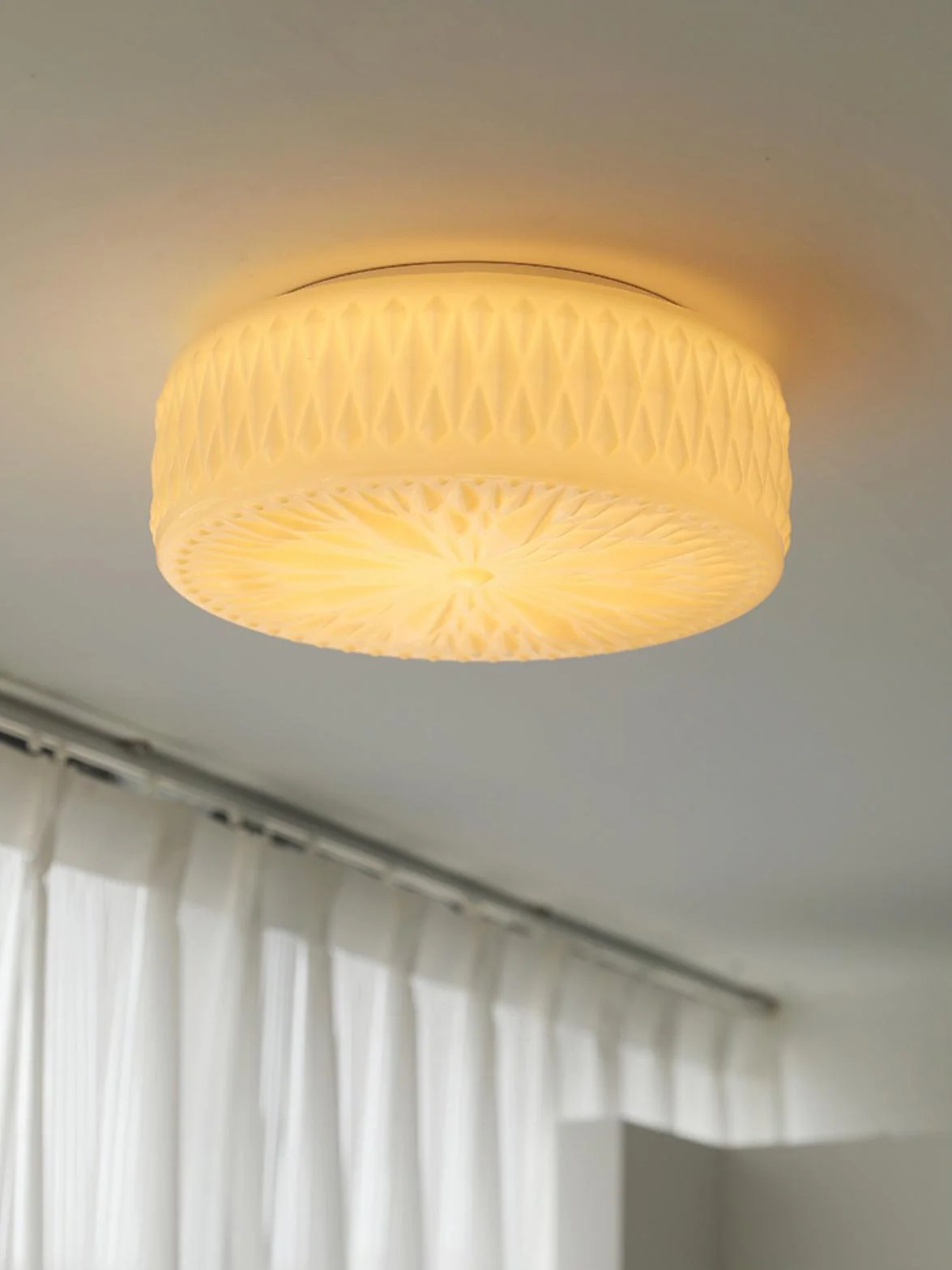 Solara Ceiling Lamp Glass Shade and Modern Mooncake - Image 18