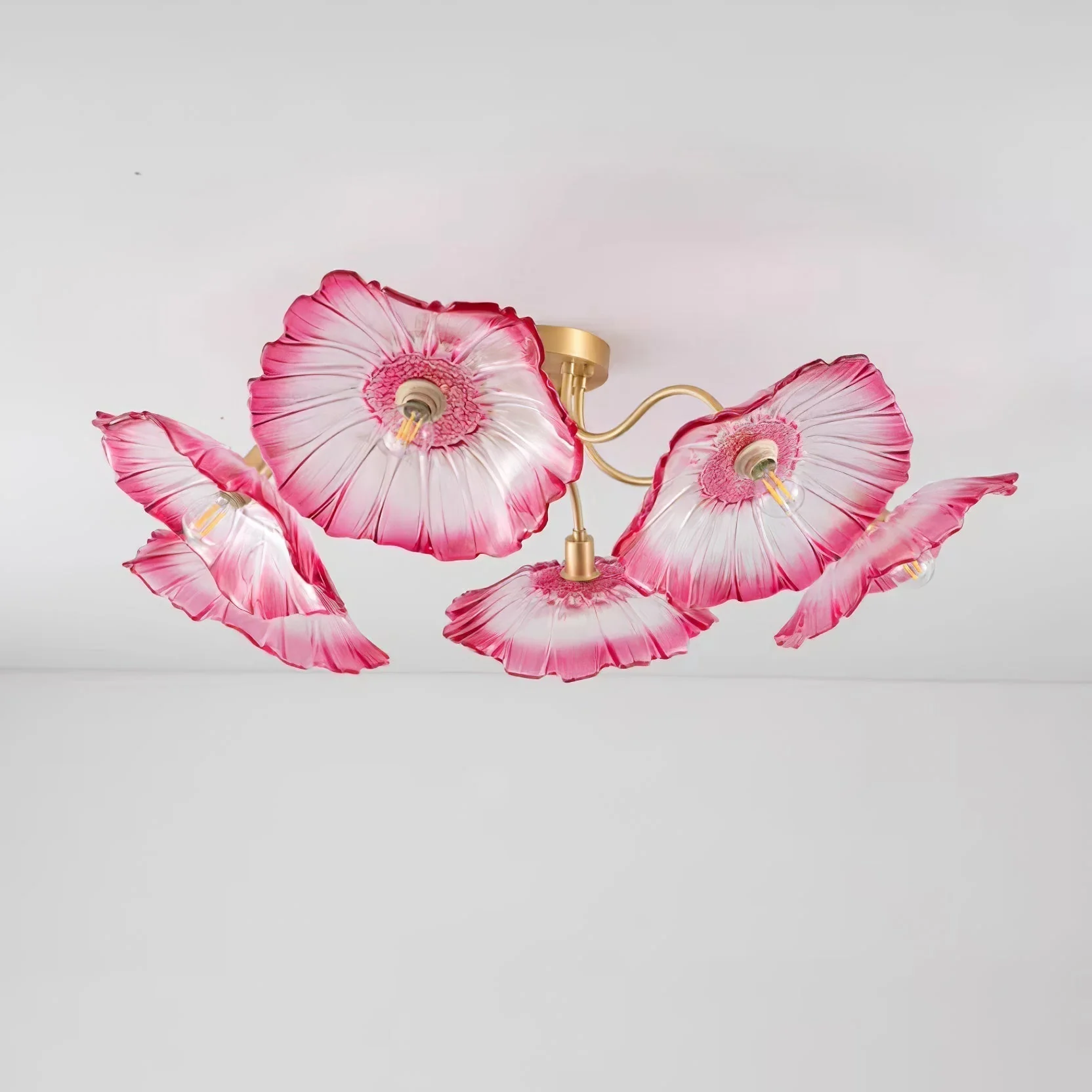 Solara Ceiling Lamp Leaf Glass with Brass Elegant - Image 57