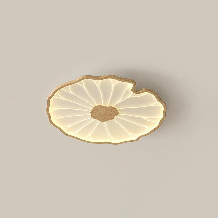 Solara Ceiling Lamp Lotus Leaf with Wooden Finish - Image 18