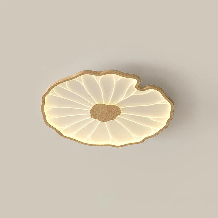Solara Ceiling Lamp Lotus Leaf with Wooden Finish - Image 20
