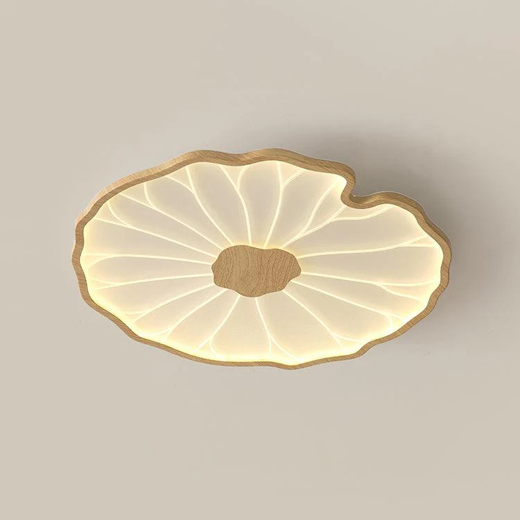 Solara Ceiling Lamp Lotus Leaf with Wooden Finish - Image 25