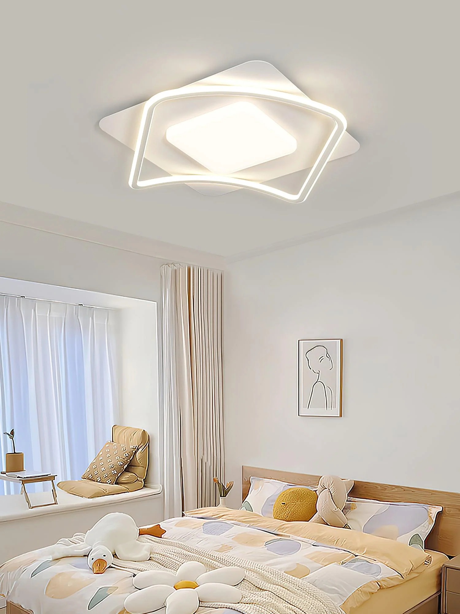 Solara Ceiling Lamp Minimalist Geometry LED - Image 18