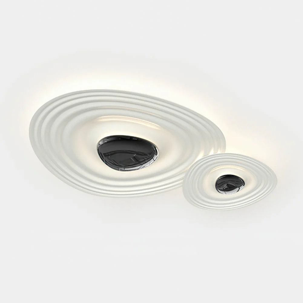 Solara Ceiling Lamp Ripple Ring Modern Sculptural - Image 15