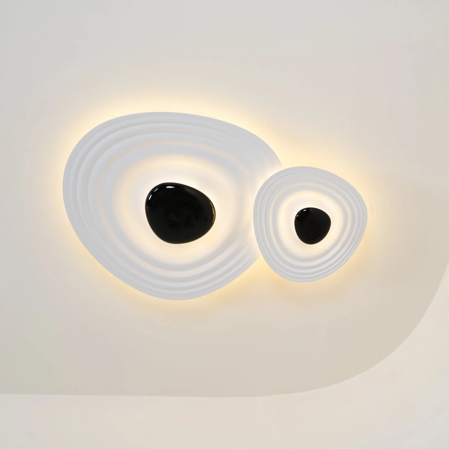 Solara Ceiling Lamp Ripple Ring Modern Sculptural - Image 8