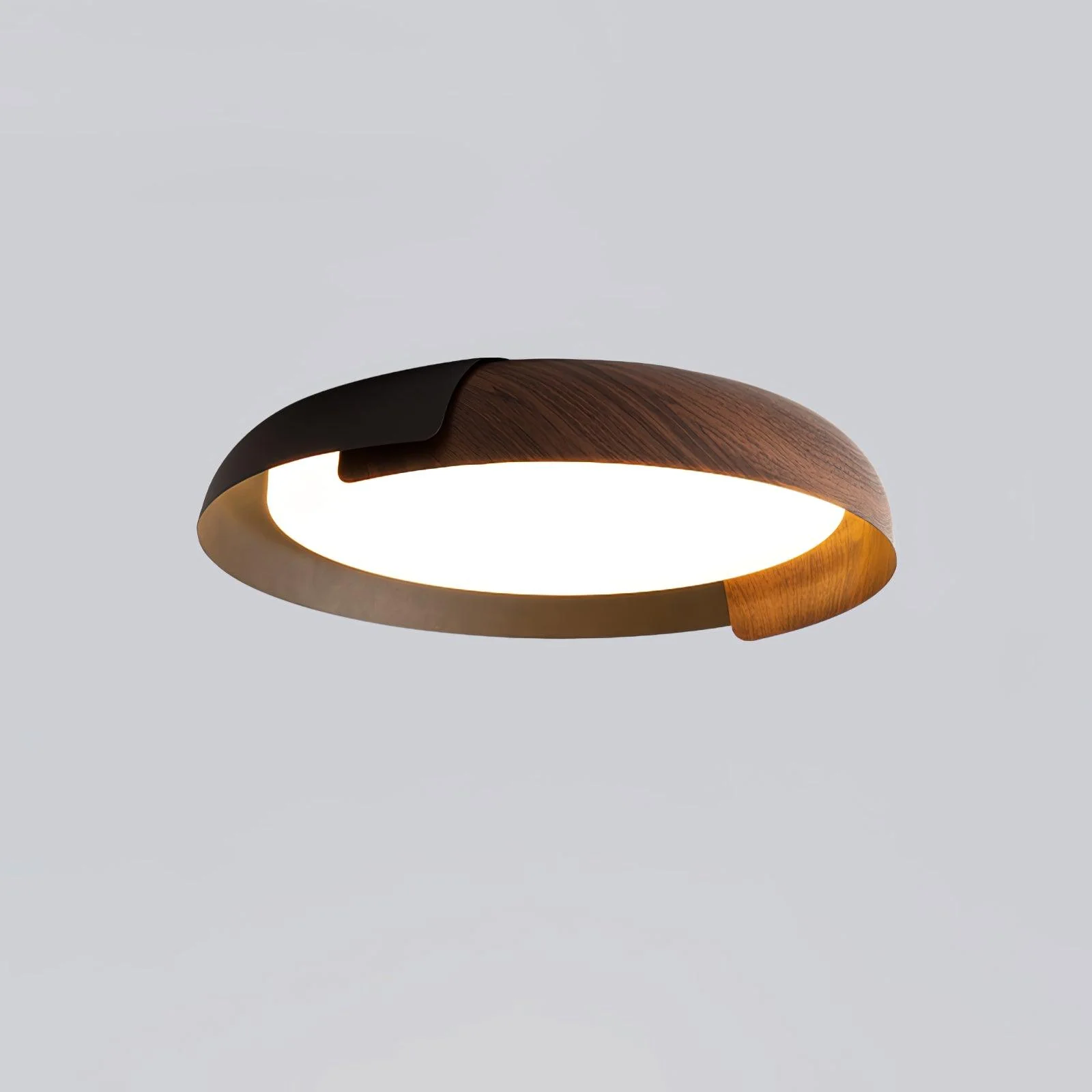 Solara Ceiling Lamp Round Wood Soft Minimalist - Image 19