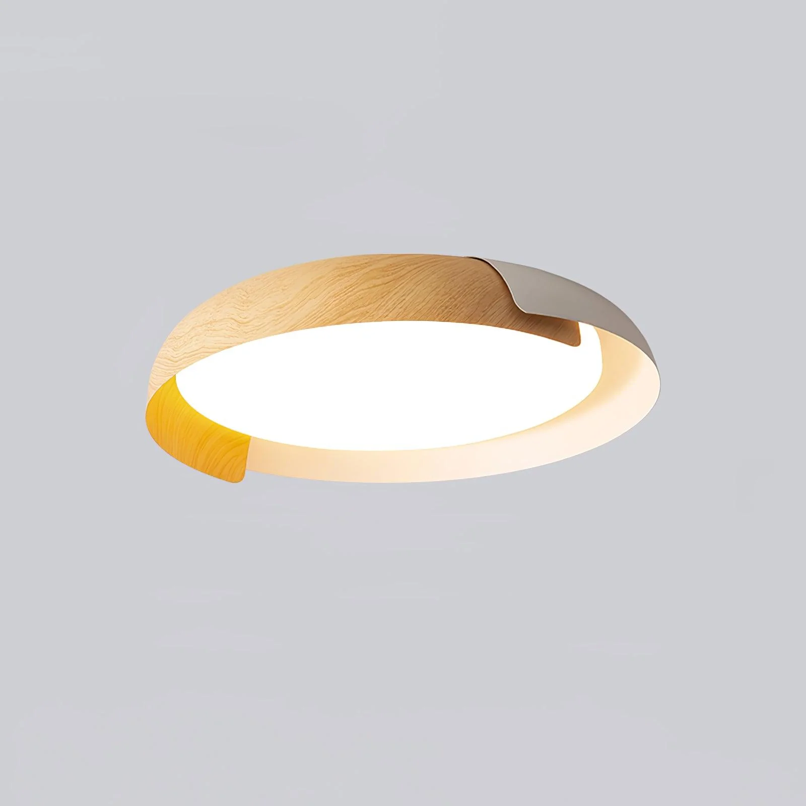 Solara Ceiling Lamp Round Wood Soft Minimalist - Image 29