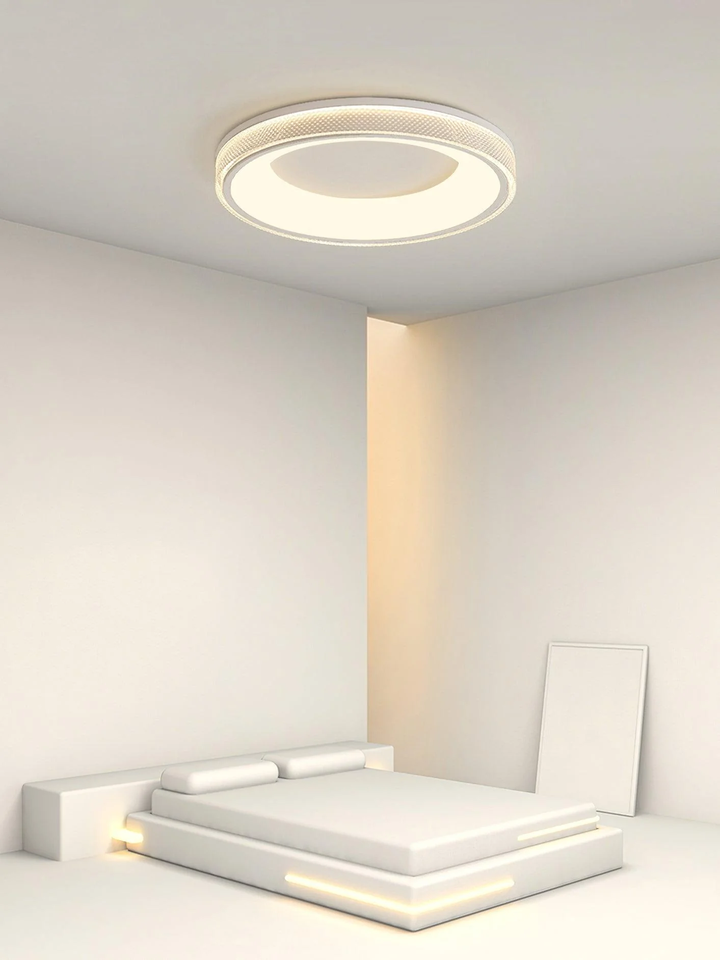 Solara Ceiling Lamp Round Recessed Minimalist Warm - Image 12