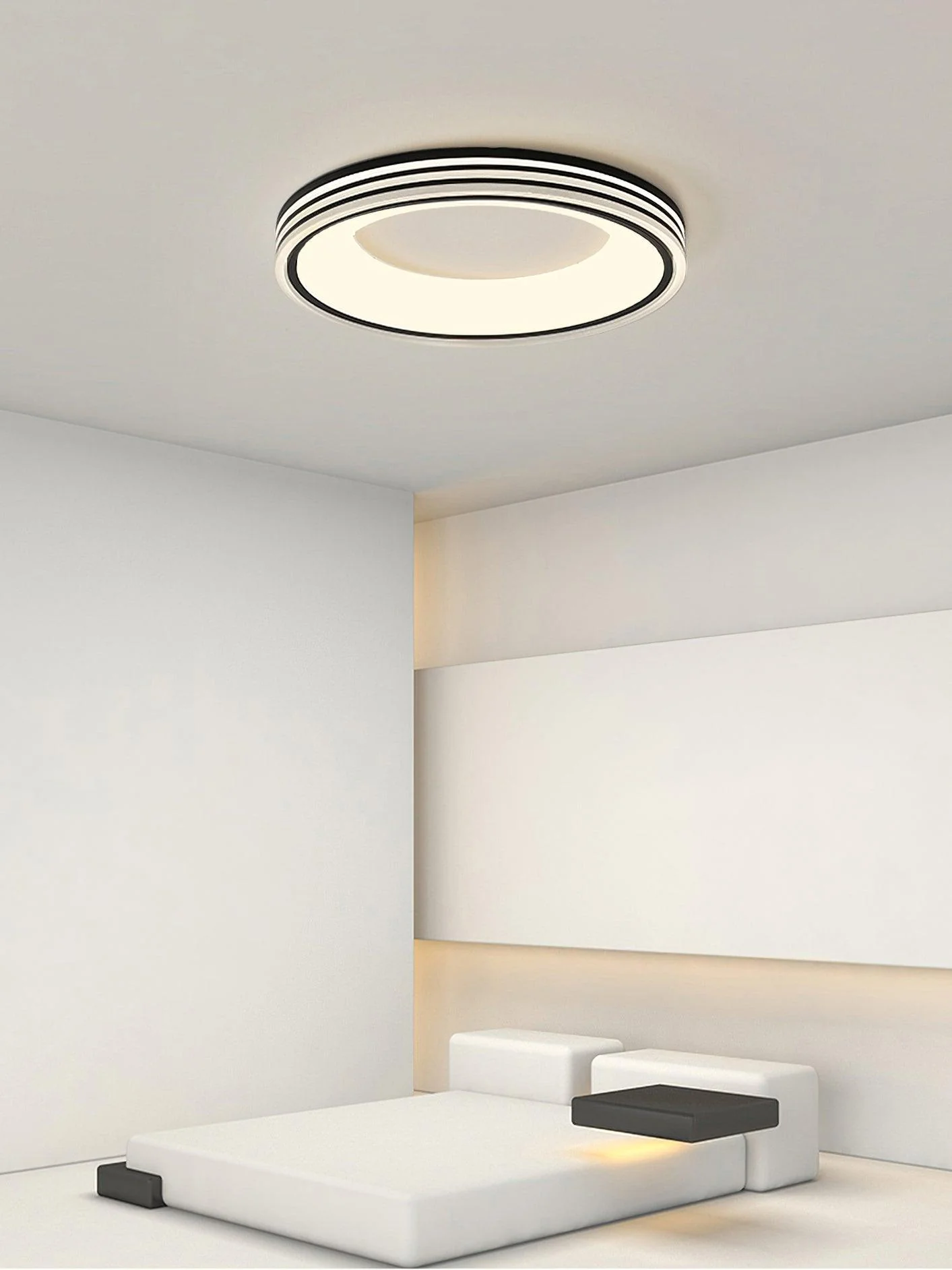 Solara Ceiling Lamp Round Recessed Minimalist Warm - Image 13