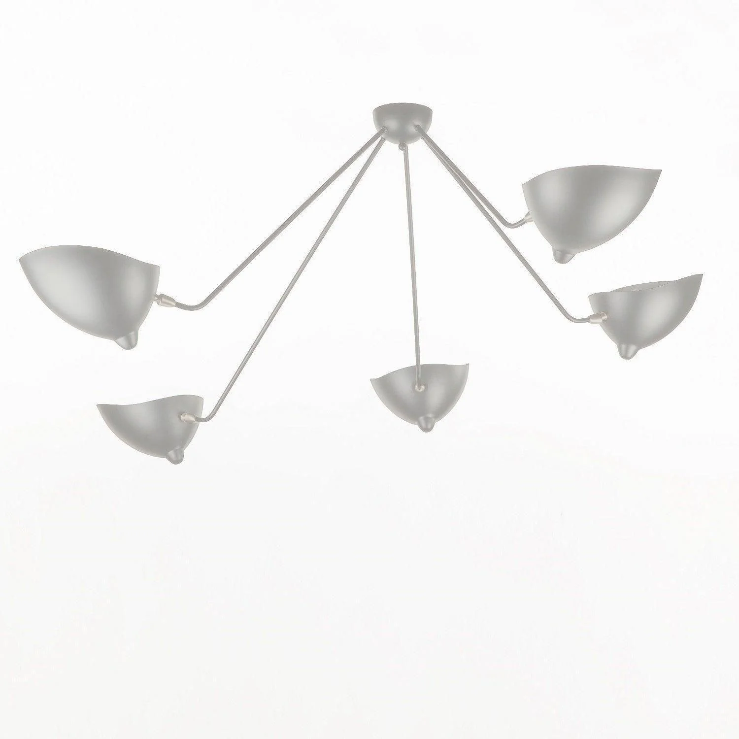 Solara Ceiling Lamp Three Arm Black Sculptural - Image 10