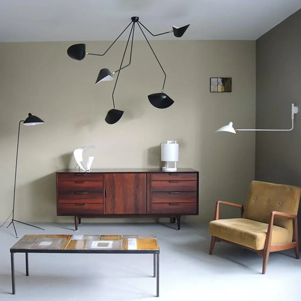 Solara Ceiling Lamp Three Arm Black Sculptural - Image 12