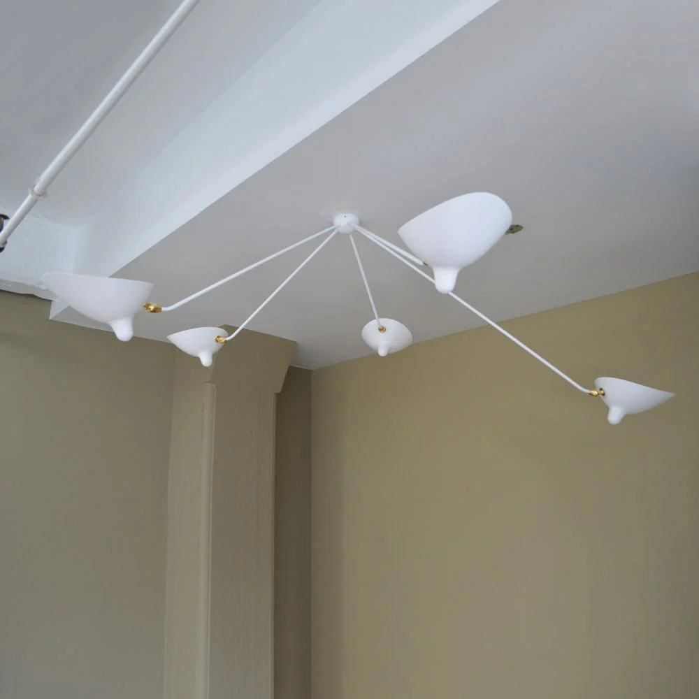 Solara Ceiling Lamp Three Arm Black Sculptural - Image 14