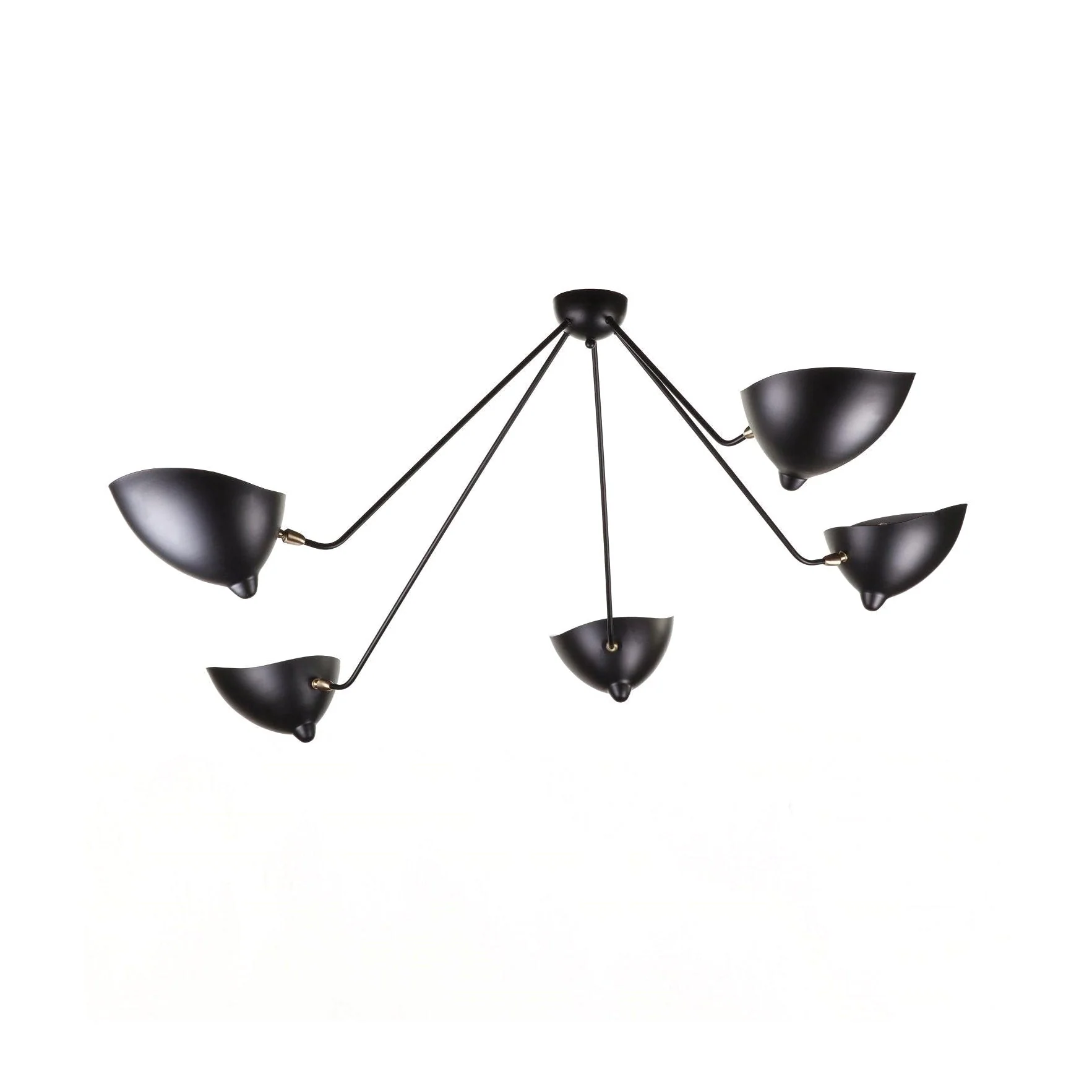 Solara Ceiling Lamp Three Arm Black Sculptural - Image 25